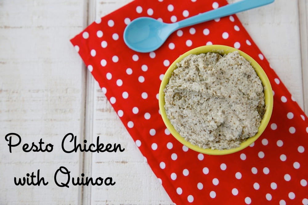 Pesto Chicken with Quinoa baby food