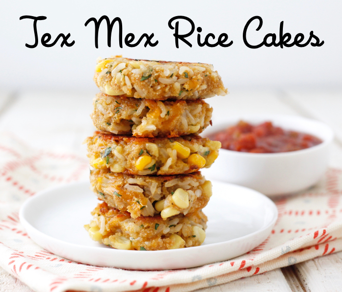 Tex Mex Rice Cakes recipe from weelicious.com