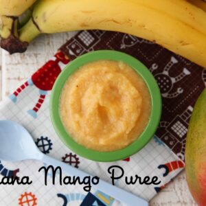 Mango Banana Puree from Weelicious