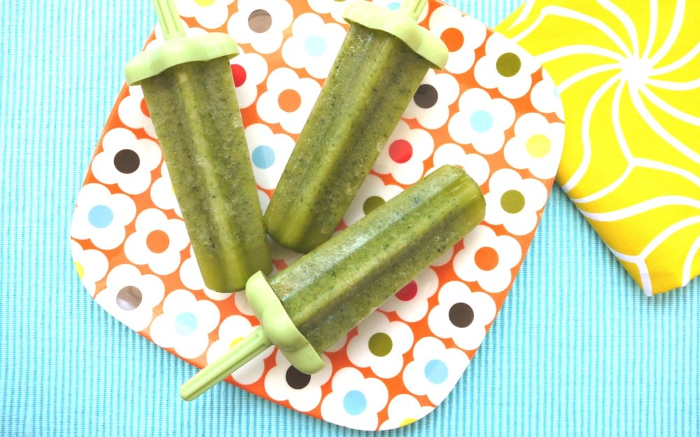 Green Ice Pops from Weelicious.com