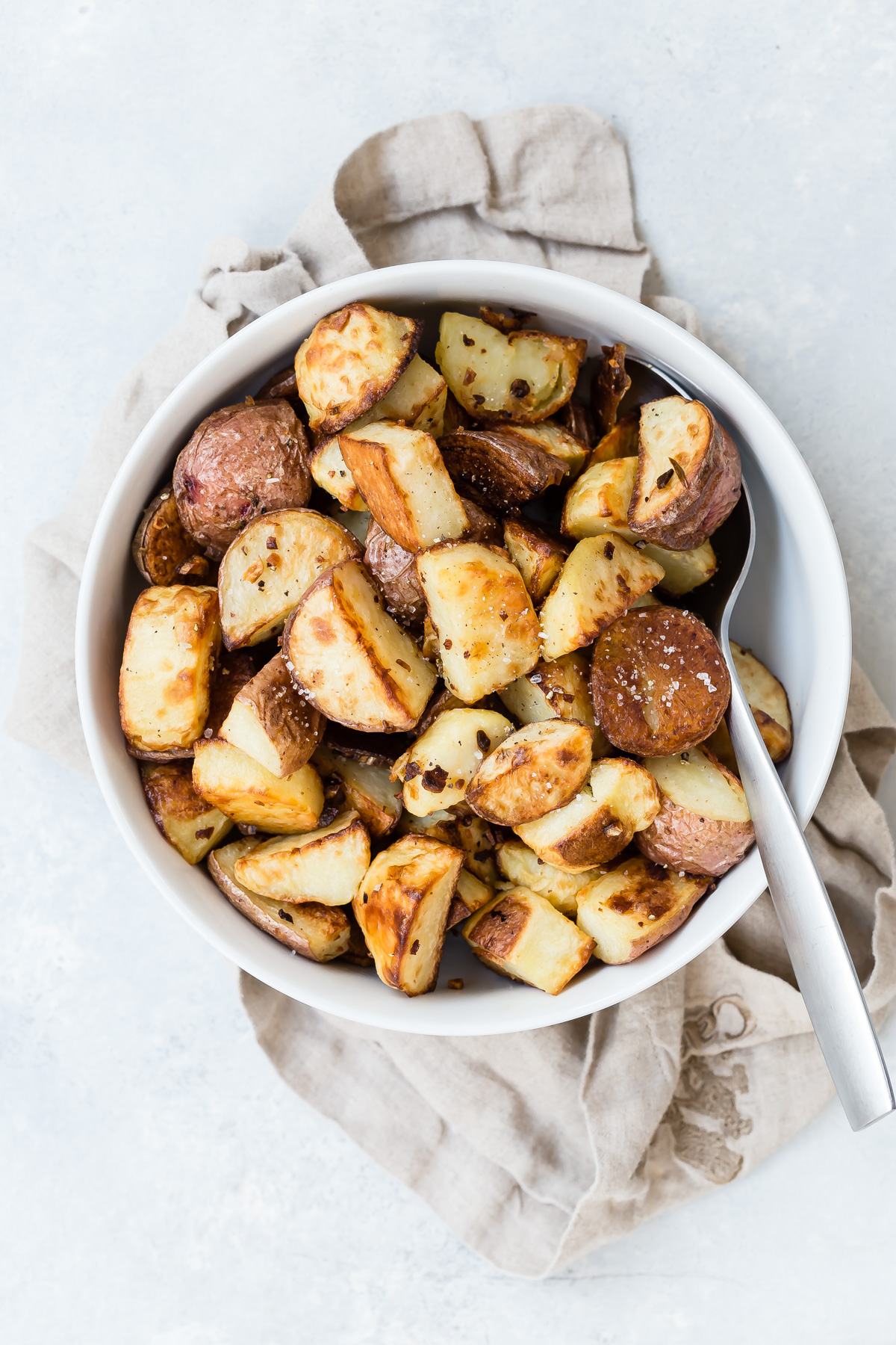 Garlic Roast Red Potatoes recipe from Weelicious.com