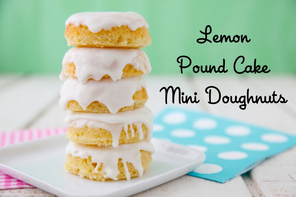Lemon Pound Cake Mini Doughnuts from Weelicious