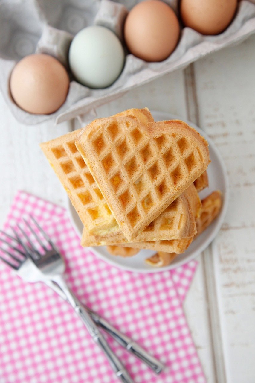 Waffle Iron Eggs from Weelicious