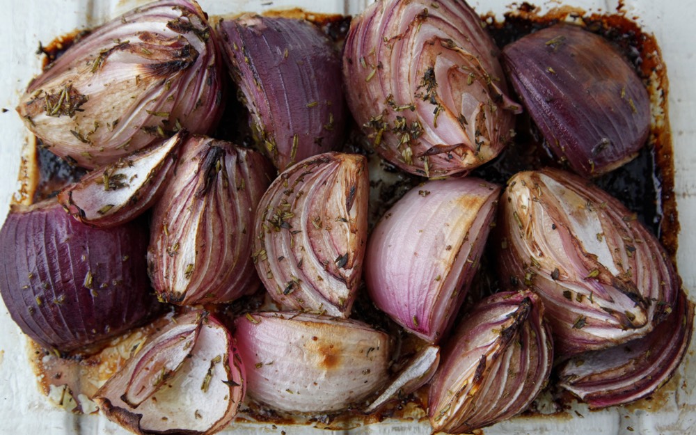 Balsamic Roasted Onions from Weelicious
