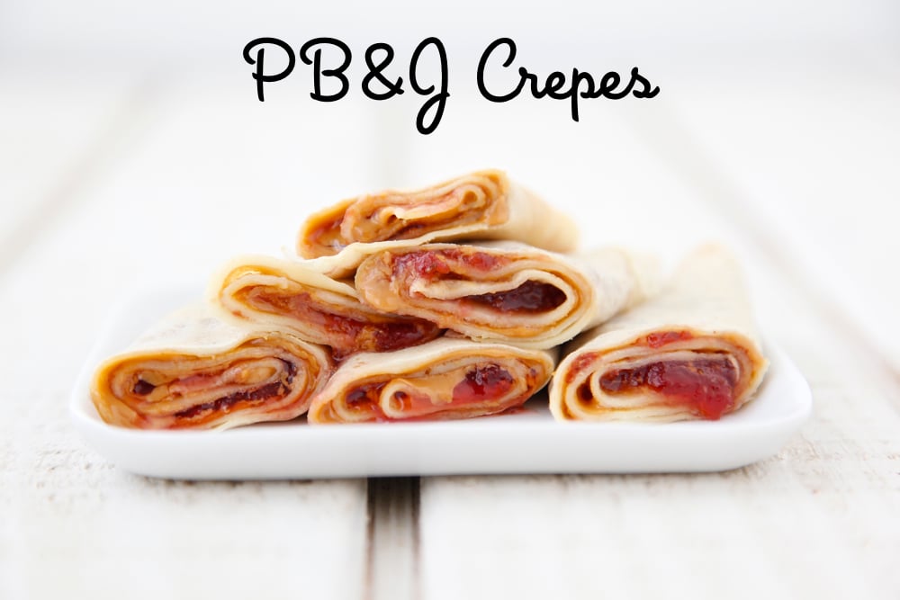 Peanut Butter and Jelly Crepes from Weelicious