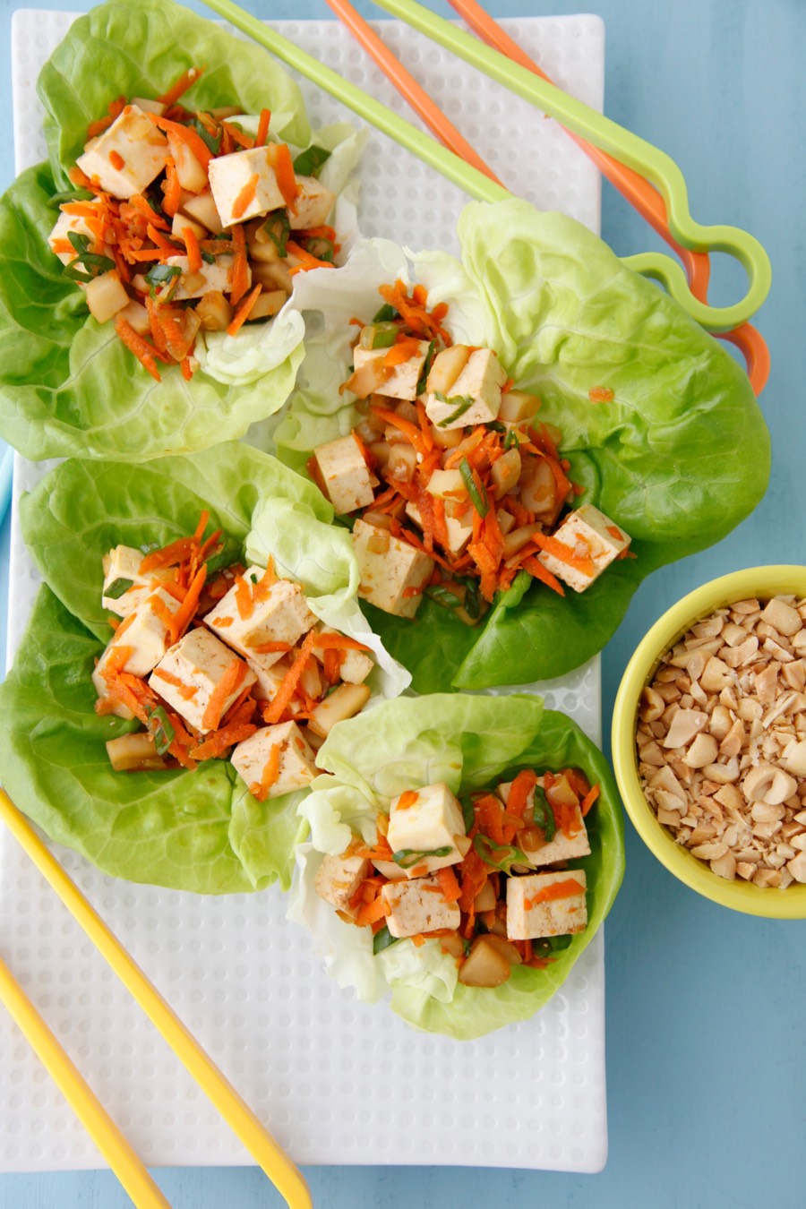 Vegetarian Lettuce Wraps from Weelicious