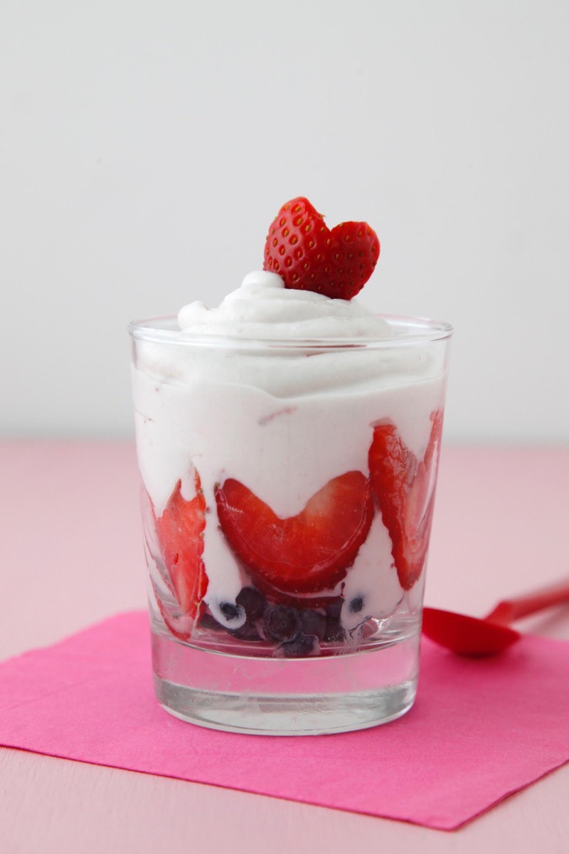 Berry Heart Parfaits from Weelicious