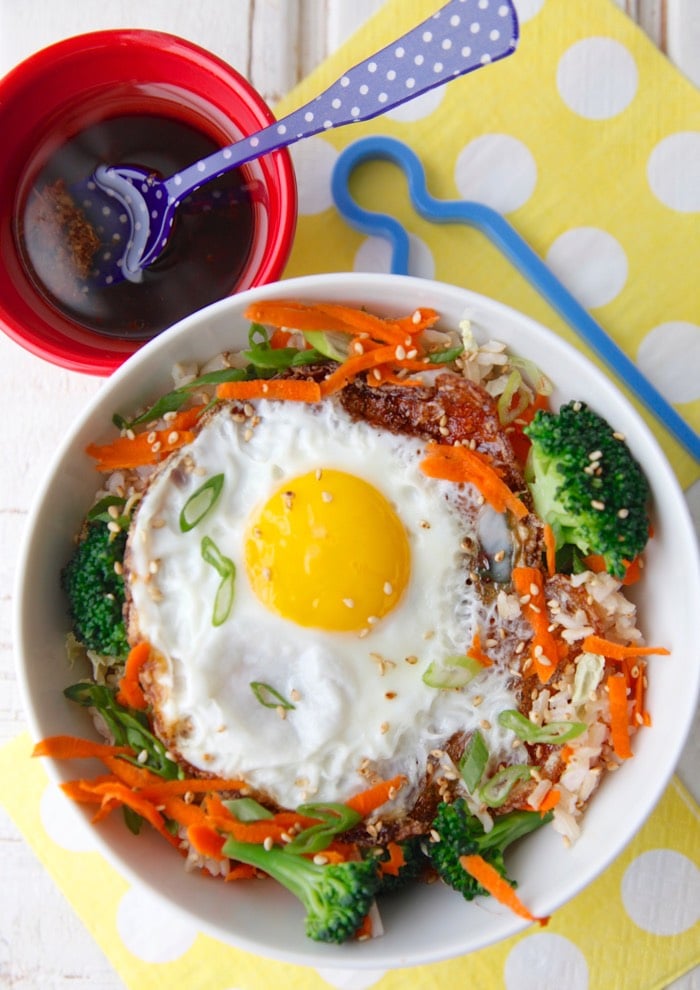 Asian Rice Bowls with Egg from weelicious.com