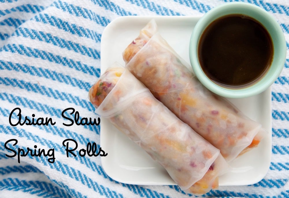 Asian Slaw Spring Rolls from weelicious.com