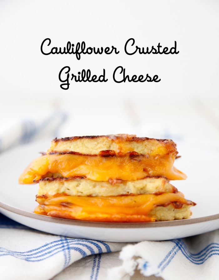 Cauliflower Crusted Grilled Cheese from weelicious.com