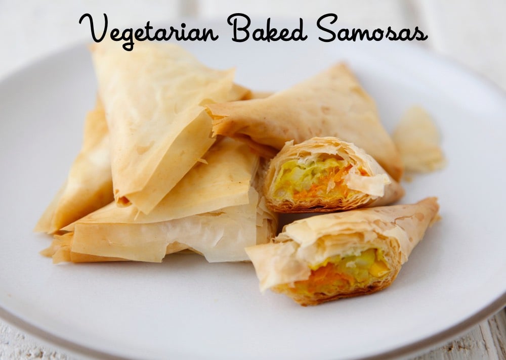 Vegetarian Baked Samosas from weelicious.com