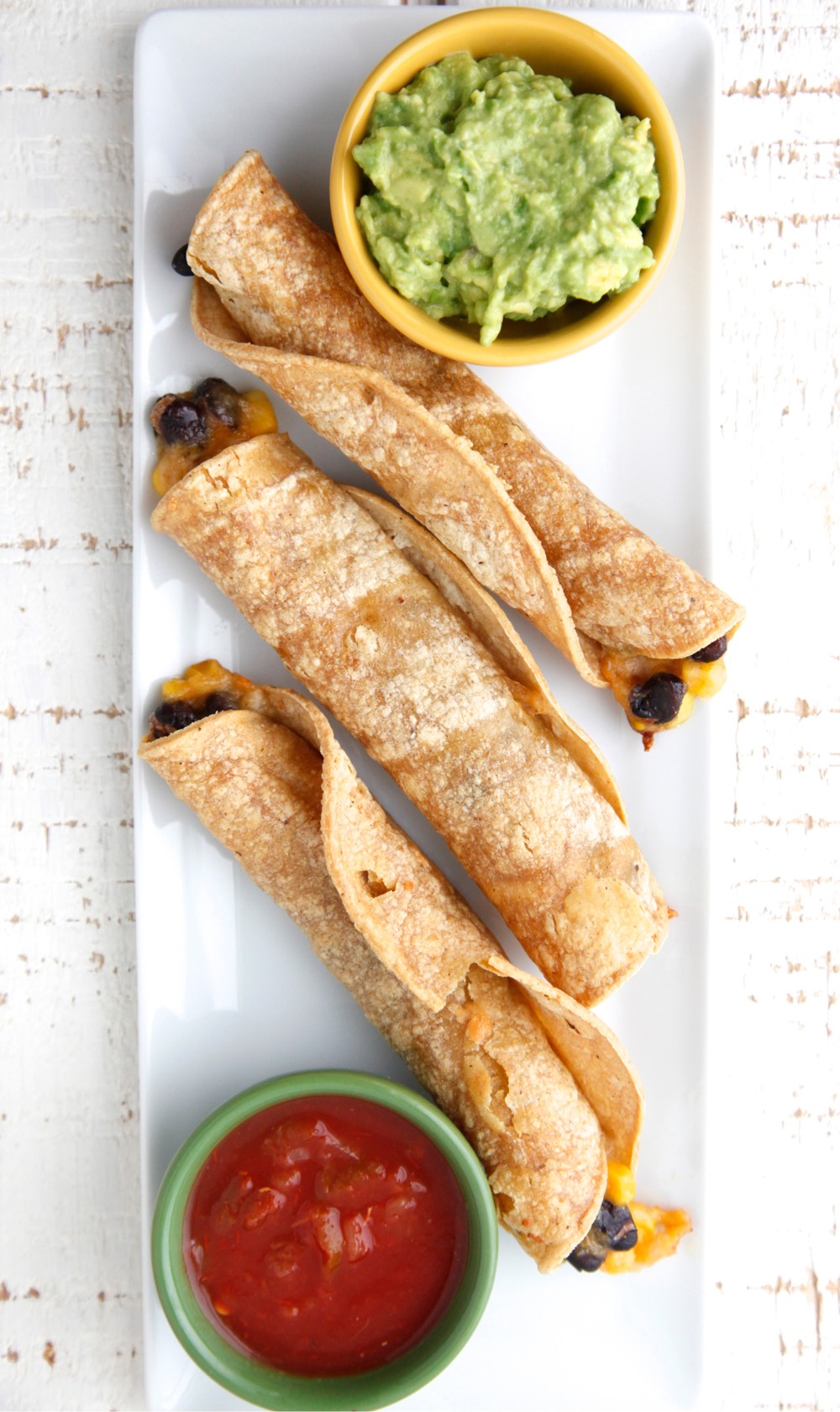Vegetarian Baked Taquitos video from weelicious.com