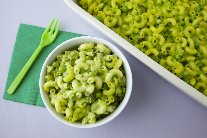 Green Mac and Cheese video from weelicious.com