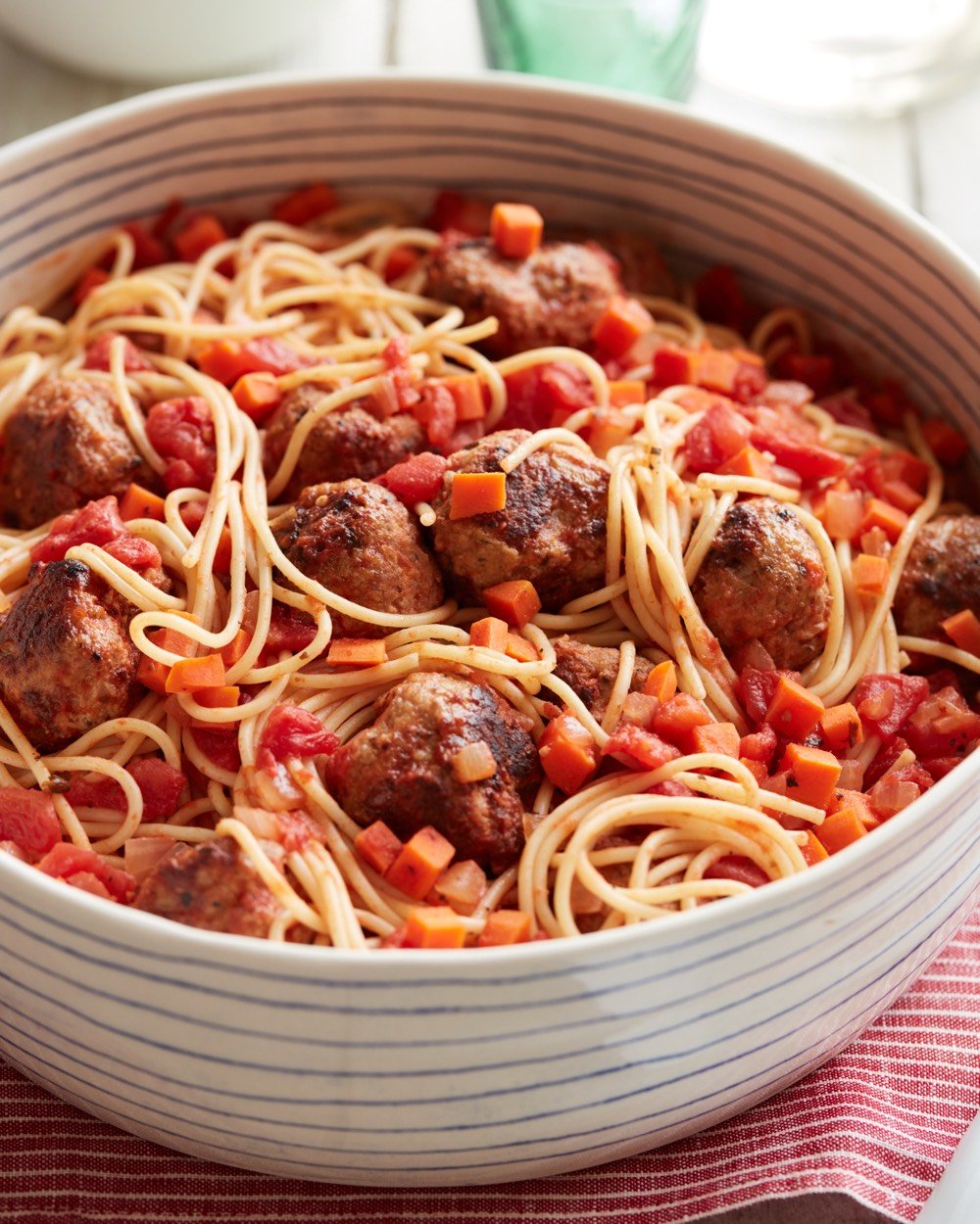 Spaghetti with Turkey Meatballs from weelicious.com