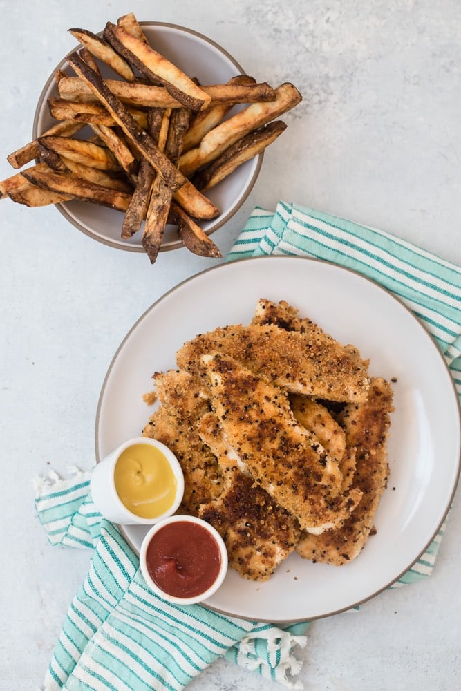 Crunchy Quinoa Crusted Chicken Tenders from Weelicious.com