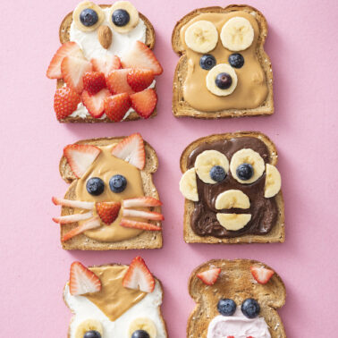 Animal Face Toast from Weelicious.com