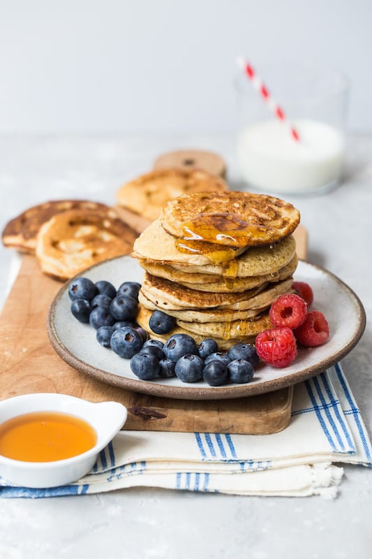 Quick Oatmeal Pancakes from Weelicious.com